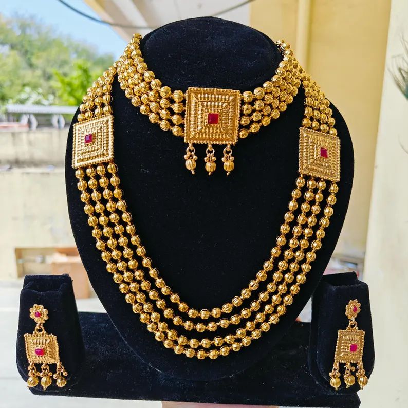Traditional South Indian Temple-style Jewelry