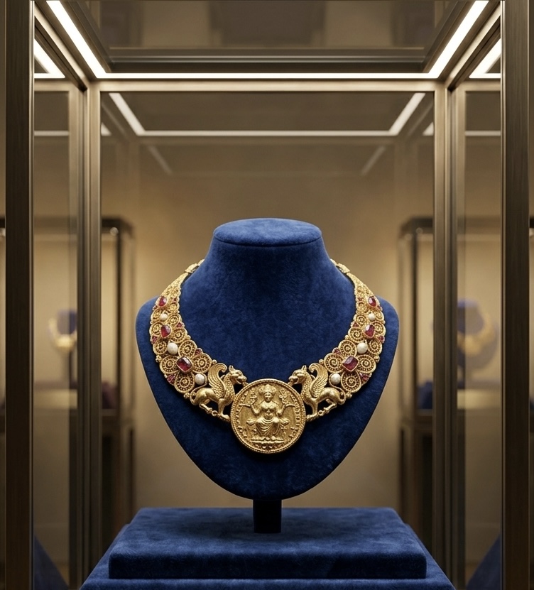 The Empress Dowager Gold Medallion Necklace