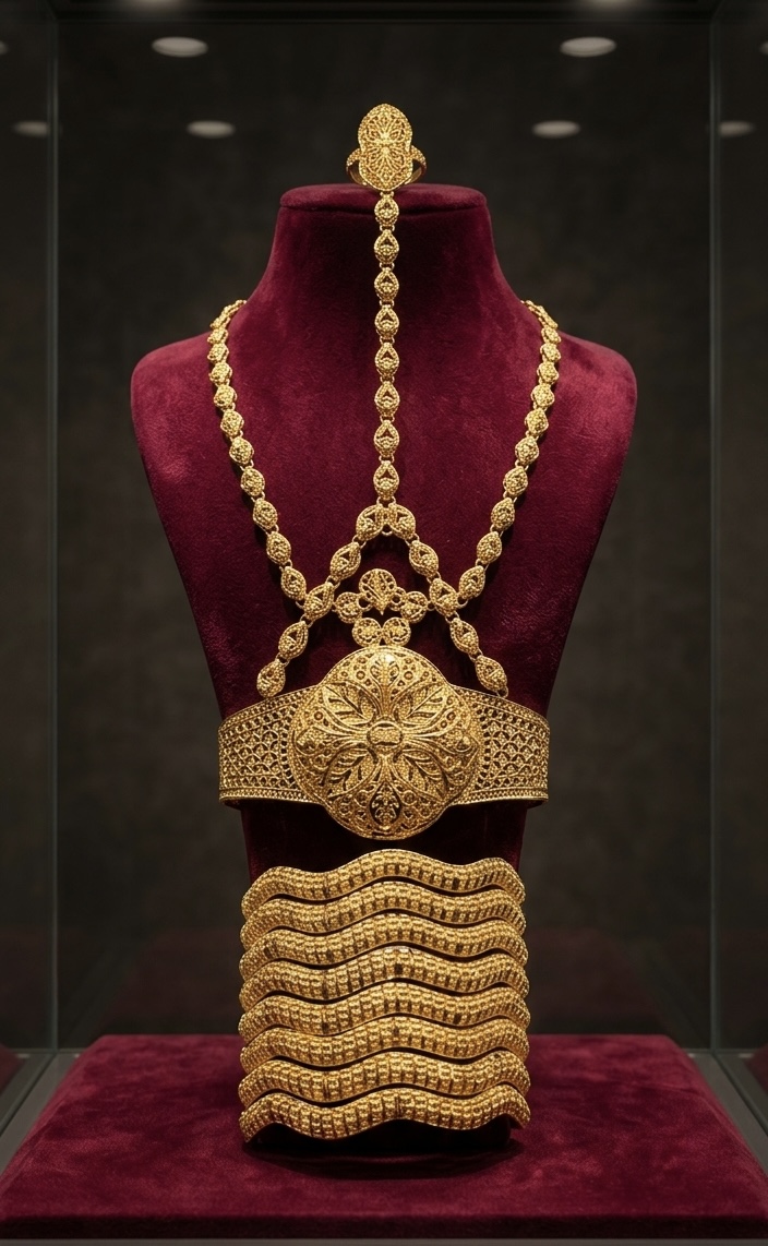 The Eternal Bloom Gold Hand-to-Wrist Suite