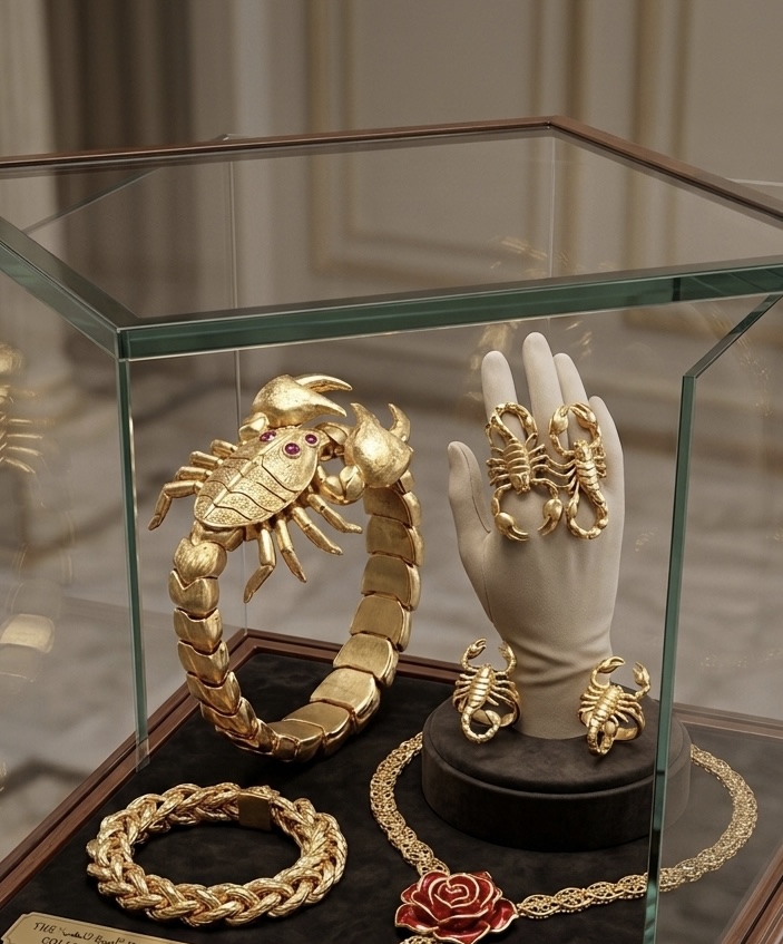 The Golden Emperor Scorpion Cuff