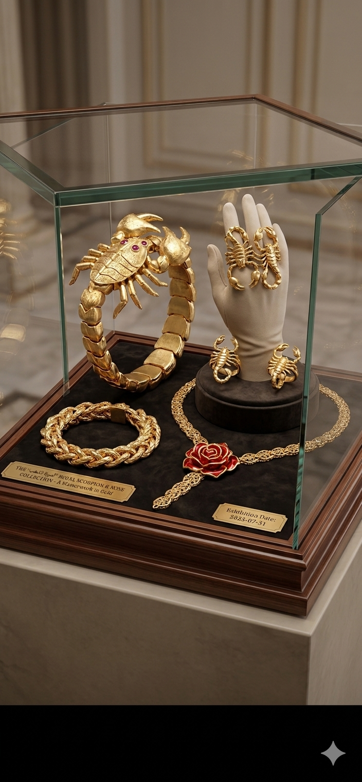 scorpion-themed statement jewelry